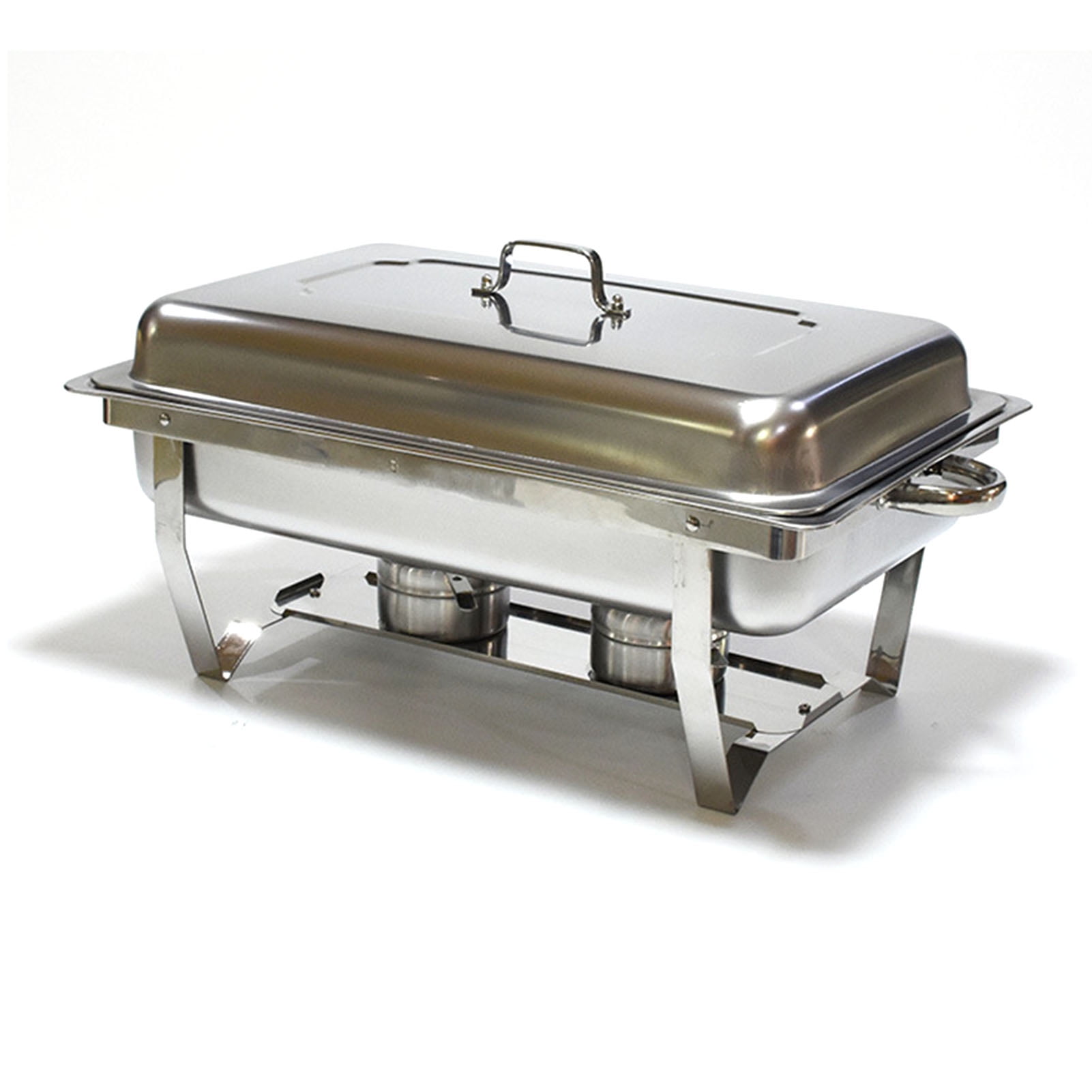 Chafing Dish 2 Pièces – 9L, Acier Inox Alimentaire, Pour Buffets, Mariages, événements (argent) - 4