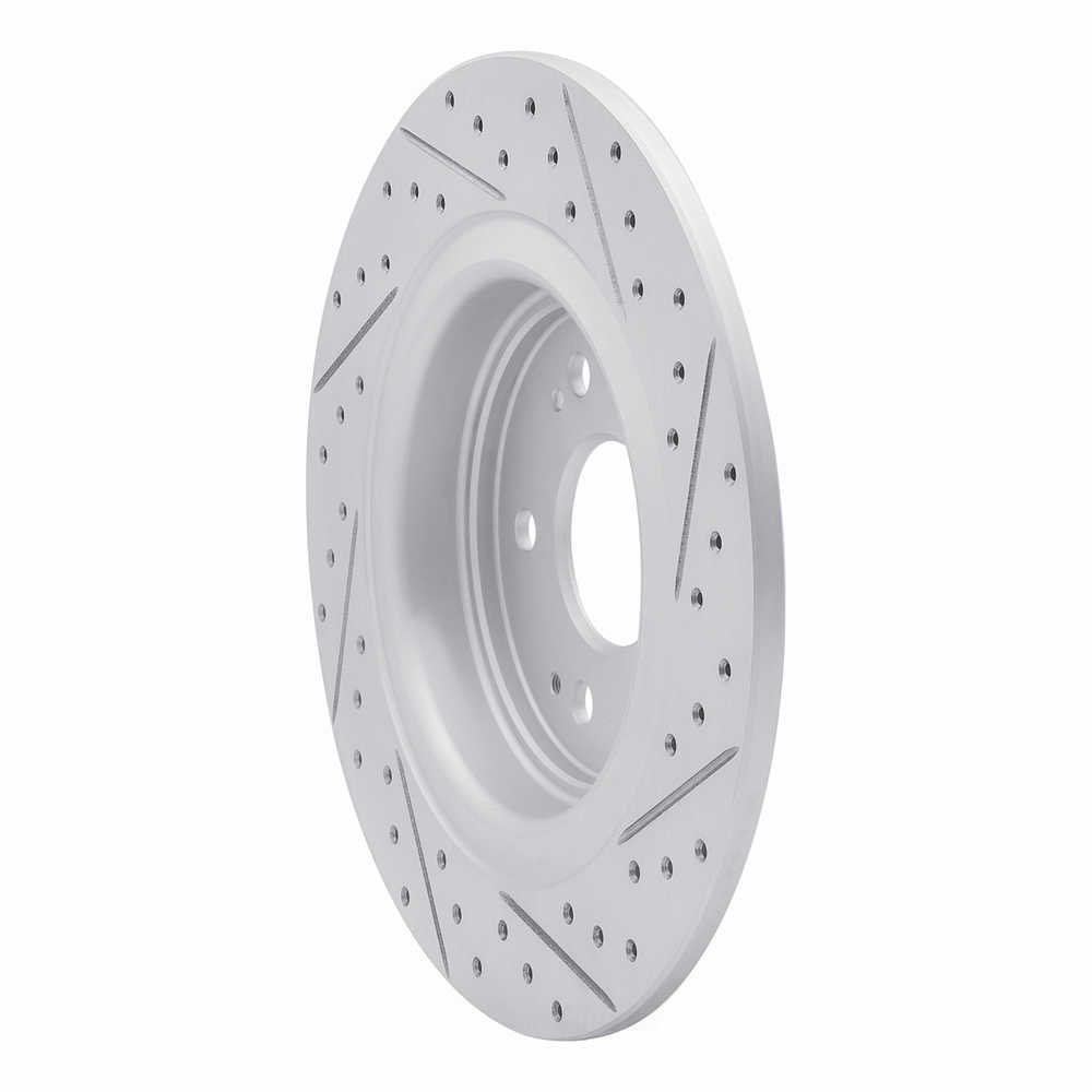 Dynamic Friction Company 830-58030L DFC Geoperformance Rotor - Drilled and Slotted