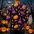thumbnail image 4 of Domuza Men's Halloween Henley Shirts Horror Novelty Graphics Casual Long Sleeve Button Basic T Shirt Comfy Soft Regular Fit Blouse 3XL, 4 of 4