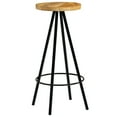 thumbnail image 4 of vidaXL Bar Stool Bar Seat Counter Height Island Stool for Pub Solid Mango Wood, 4 of 19