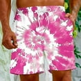 thumbnail image 4 of DDAPJ pyju Men's Hawaiian Shorts Trendy Summer Beach Shorts for Men Elastic Waist Drawstring Shorts with Pockets on Sale Multicolor M, 4 of 8