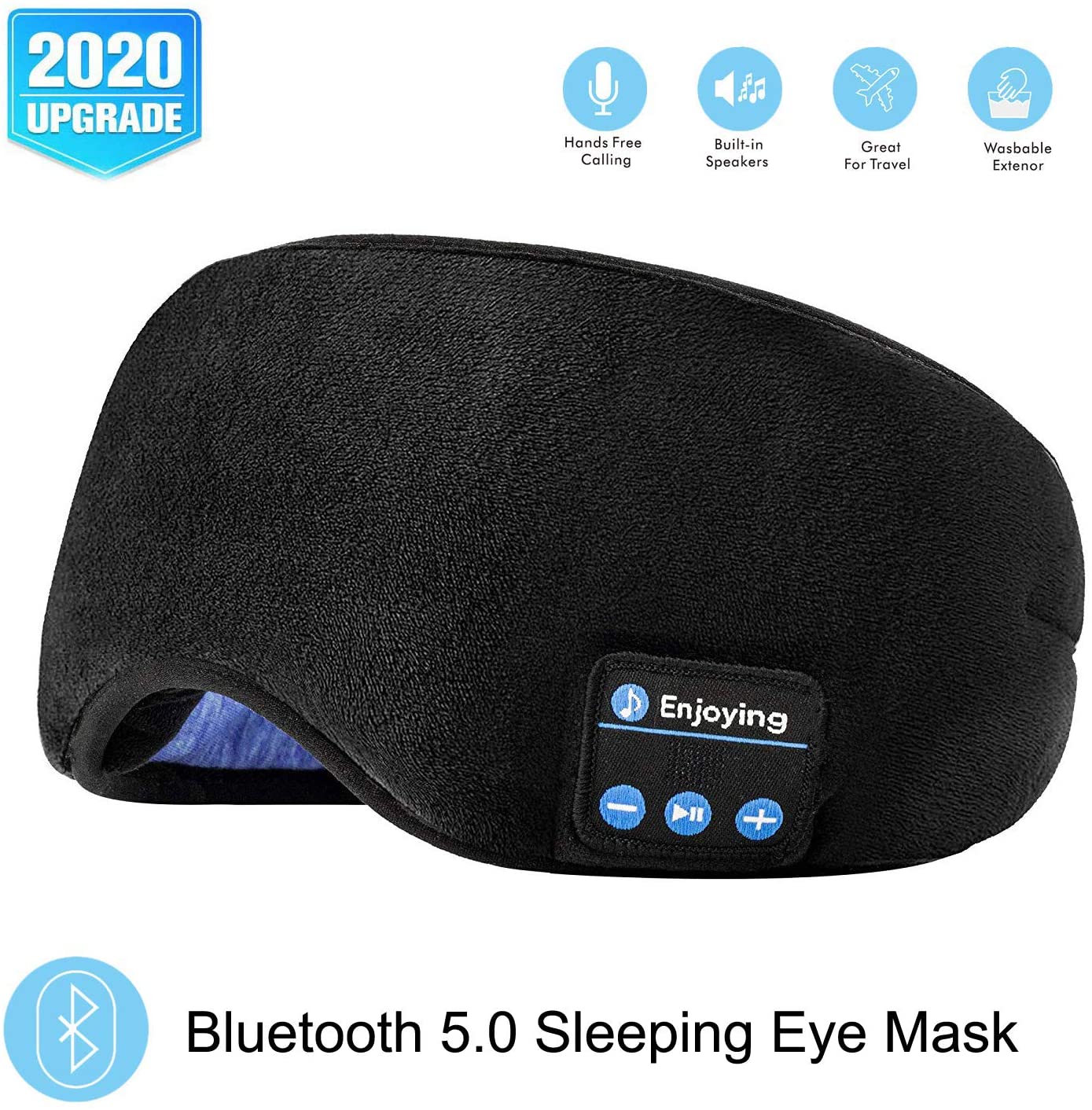 【UPADATED】MOZEEDA Bluetooth Sleep Eye mask, Wireless Sleeping