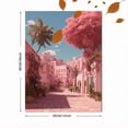 thumbnail image 3 of UXIEQU Pink City Street Canvas Wall Art Print 15.75x11.81 Inches, 3 of 8