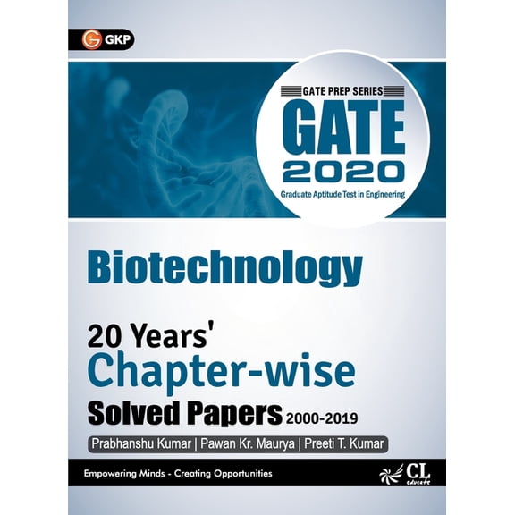 Gate 2020: 20 Years Chapterwise Solved Papers (2000-2019) - Biotechnology, (Paperback)
