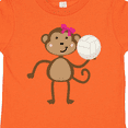 thumbnail image 4 of Inktastic Cute Volleyball Girl Monkey Girls Toddler T-Shirt, 4 of 5