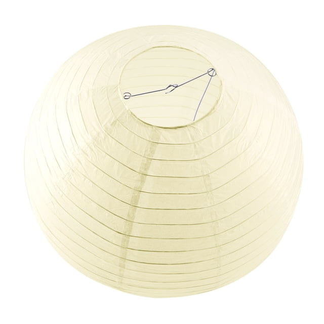1 X Pantalla de Linterna de Papel Japonesa China Para Boda de Fiesta, 50 Cm (20 Pulgada) Crema