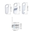 thumbnail image 2 of Unique Bargains 1" Zinc Alloy Cabinet Cam Locks Keyed Alike for File Drawer, Silver Tone 6 Pack, 2 of 5