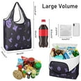 thumbnail image 3 of 5 Pack Foldable Shopping Bag,Halloween Silhouette Pattern Reusable Grocery Bags with Pockets,Large Reusable Tote Bags with Handles Waterproof & Lightweight, 3 of 6