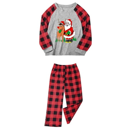 

DAETIROS Quick Drying Beach Cute Christmas Pajamas Family Matching Parent-child clothing Red