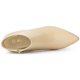 thumbnail image 4 of Botines De Punta Estrecha Cremallera Y Tacón De Aguja Para Mujer Desnudo 38.5, 4 of 6