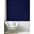 thumbnail image 5 of Ambesonne Space Peel & Stick Wallpaper for Home, Night Skyline with Stars, 13"x72", Purple White, 5 of 6