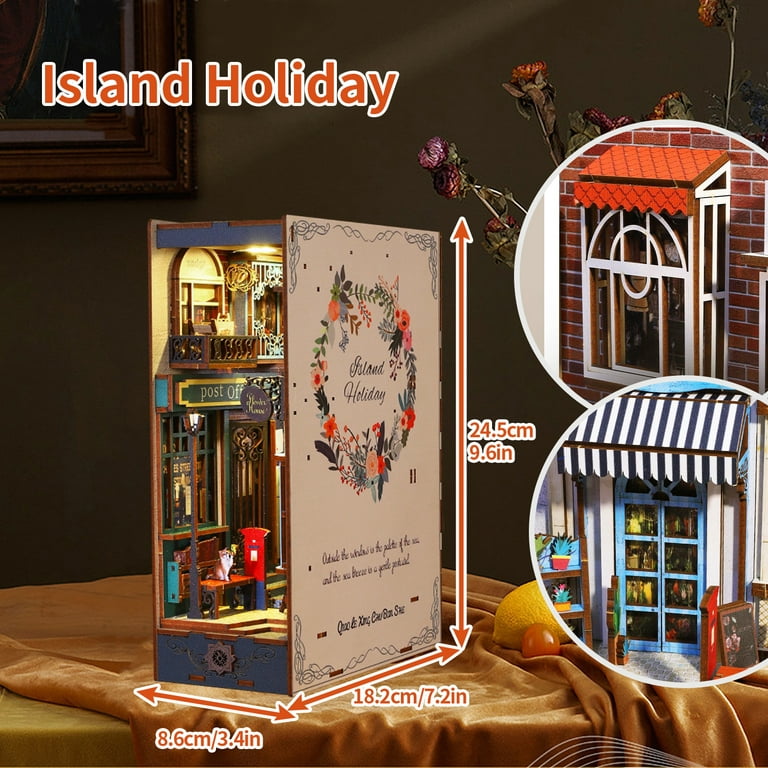  Cutefun Magic Pharmacist，DIY Book Nook Kits for Adults - Wooden  Dollhouse- 3D Puzzle with LED Lights - Miniature House Kit for Collectors  and Decorations : Toys & Games