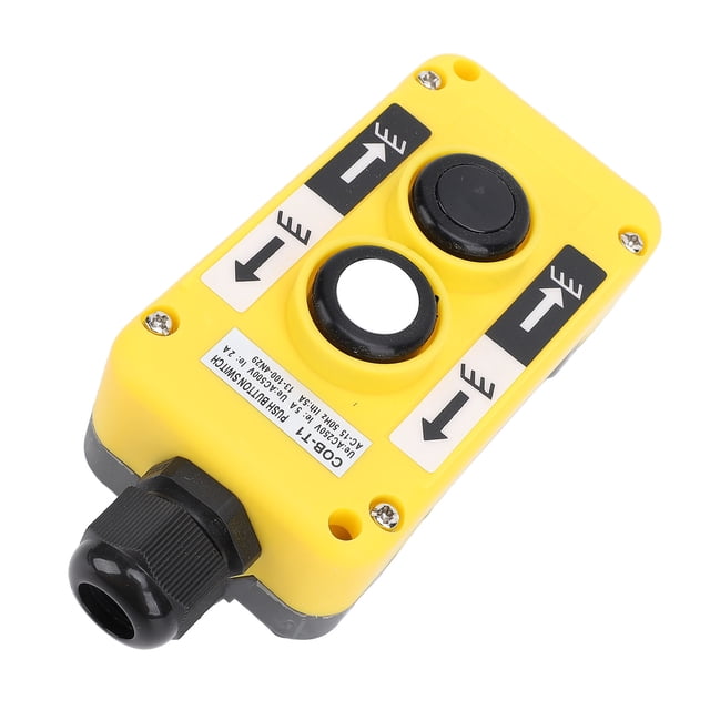 Interruptor de Botón de Conducto de Conducció Hacia Abajo Industrial, AC250V 5A 500V 2A Electro Crune Crune Button Switch Ergonímico Efectivo para el Control Industrial