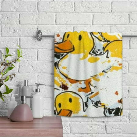 ZFLMY Ducks Kitchen Towels Save 100% Polyester Hand Towel for Bathroom Hotel Gym and Spa 29.5x13.8 Inches 29.5x13.8in