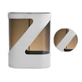 thumbnail image 2 of Organizador de vasos desechables para montar en la pared, de gran capacidad, sin perforaciones, de color gris y blanco, 2 of 8