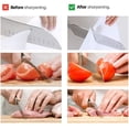 thumbnail image 4 of Knife Sharpening Stone Set,2 Side Grit Whetstone 1000/6000,Sharpening Stone For Knives,Water Stone With Nonslip Bamboo Base,Angle Guide And Flattening Stone., 4 of 7