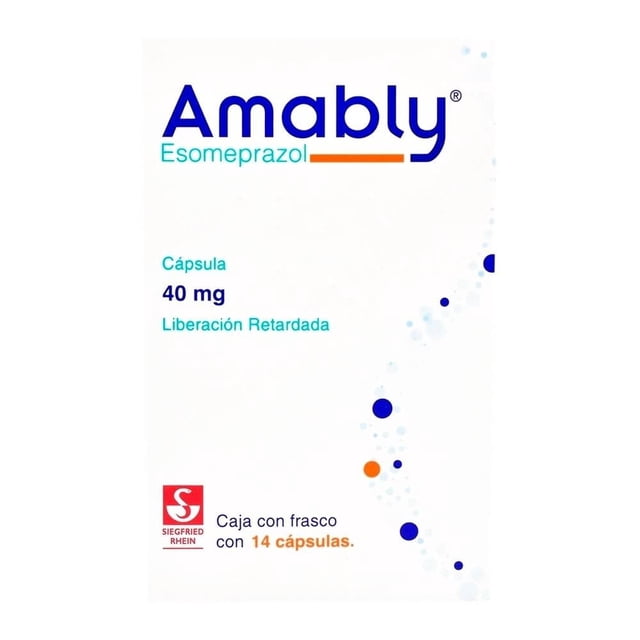 Amably Esomeprazol 40 mg liberación retardada 14 cápsulas