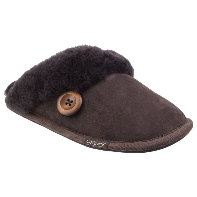 Cotswold Womens Lechlade Sheepskin Mule Slippers
