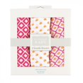 thumbnail image 2 of Hudson Baby Infant Girl Cotton Muslin Swaddle Blankets, Pink Dots, One Size, 2 of 2