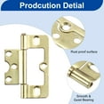 thumbnail image 3 of Uxcell 6Pcs 3x1.4 Pulgadas Bisagras de Puerta No Mortaja Sin Ruido Bisagras Plegables para Muebles de Gabinete Ventana Armario, 3 of 5