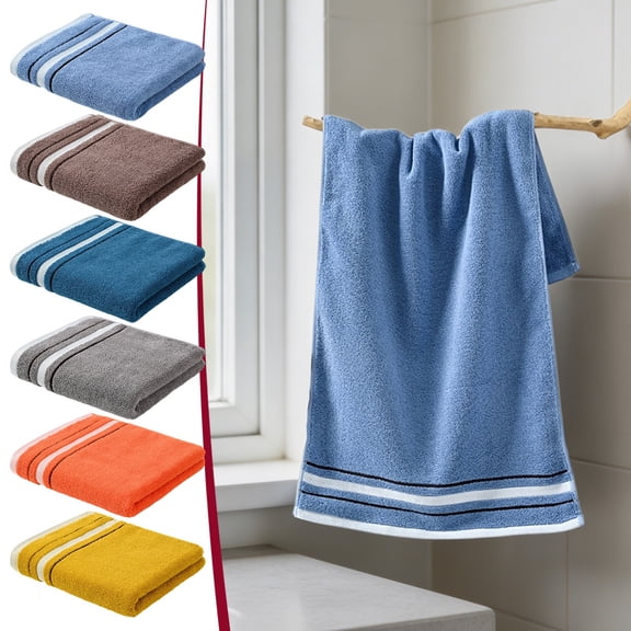 Extra Large Thick Bath Towels, Multicolored Soft Plush Towels, Super Absorbent Large Body Towels for Home Bathroom Shower by Velmuse