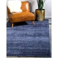 thumbnail image 1 of Unique Loom Del Mar Collection Contemporary Transitional Navy Blue Area Rug (3' 3 x 5' 3), 1 of 2