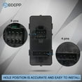 thumbnail image 4 of ECCPP Power Window Switch Door Lock Switch Front Drivers Side Fits For 2004-08 For For Pontiac Grand Prix, 4 of 6