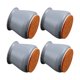 thumbnail image 2 of Ounissouiy Protector de silicona para patas de silla, 4 Uds., cubierta antideslizante para pies de mesa, tapa para patas de muebles de suelo de dura Cubiertas para muebles de jardín Gris, 2 of 6