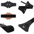 thumbnail image 6 of PIKADINGNIS Women Elastic Wide Band Dress Belt Cinch Stretch Fashion Vintage Waistband PU Leather Belt Custume Cosplay Party, 6 of 6