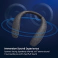 thumbnail image 3 of Neckband Wearable Bluetooth Speaker, Wireless Hanging Neck Speaker with Built-in Mic, 10H Playtime, 3D Stereo Sound, Waterproof for Home & Outdoor,black, 3 of 7