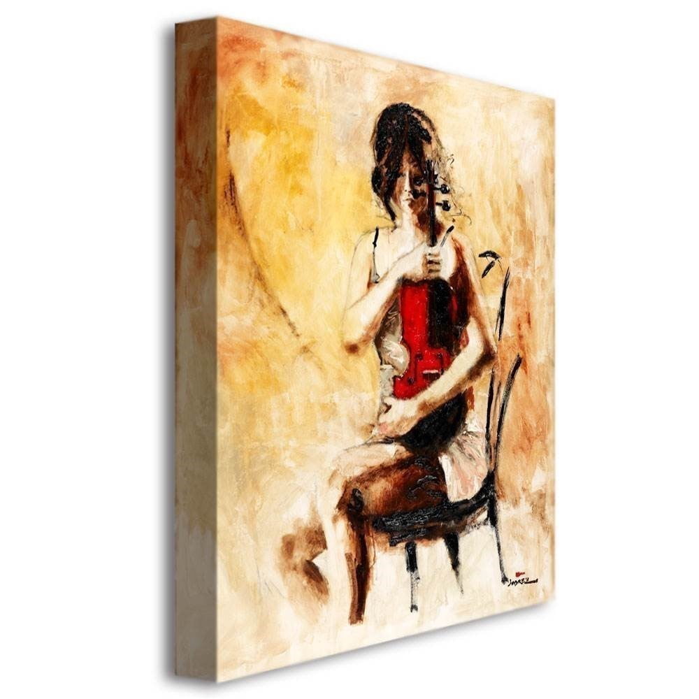 Trademark Art "Divine Melody" Canvas Art by Joarez