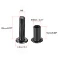 thumbnail image 2 of Uxcell M6x 0.79'' Hex Socket Screw Post Carbon Steel Black 10 Sets, 2 of 5