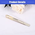 thumbnail image 5 of Vocoste Eyebrow Tweezers Stainless Steel Grooming Tool Tweezers for Nose Hair Silver Tone, 5 of 7