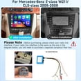 thumbnail image 2 of 2G+64G Car Radio Stereo for Mercedes Benz E Class W211 E200 CLS W219 2002-2009,Wireless CarPlay/Android Auto, 9 Inch Android 13 Touch Screen GPS WiFi Bluetooth FM EQ HD Backup Camera, 2 of 7