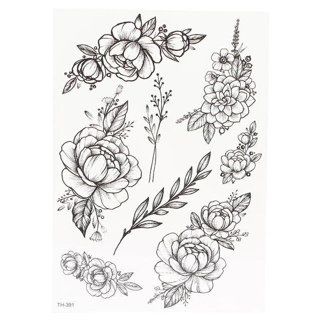 Temporary Stickers Stickers Temporary Women Waterproof Flower Long Lasting Body Fake Stickers