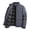 c01Gray, variant on Mens Winter Thickened Down Jacket Windproof Waterproof Outdoor Casual Business Solid Color Puffer Coat Outerwear Blue L