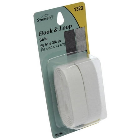 Symmetry Hook and Loop Strip, White