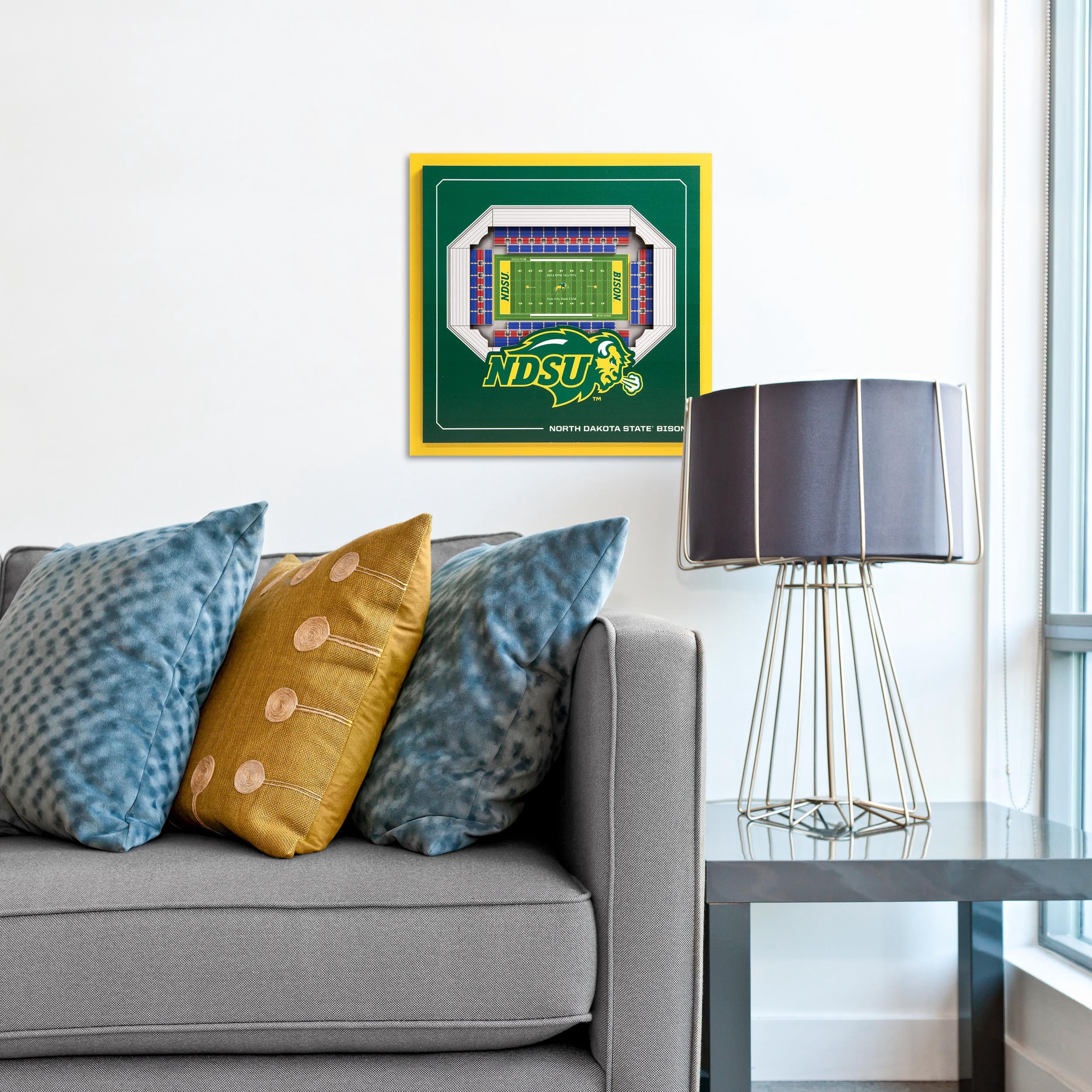 YouTheFan NCAA North Dakota State Bison Stadium Series 3D Wall Art