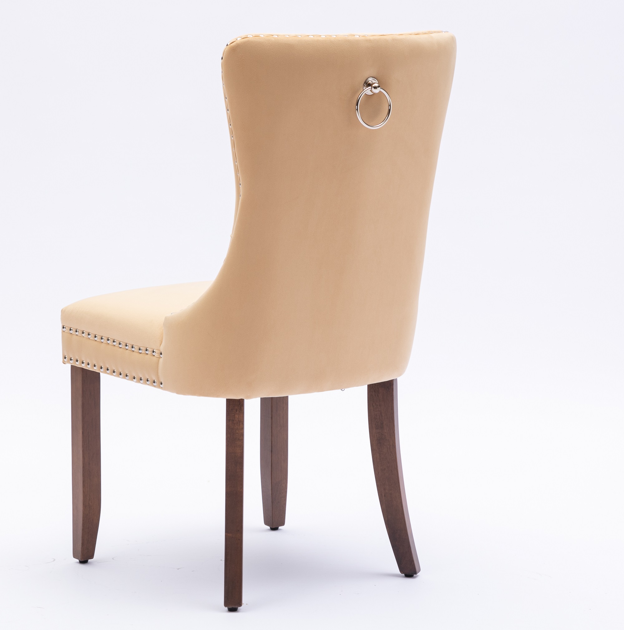 Elegant Button Tufted Dining Chairs High End Velvet Upholstered Dining Chairs With Nailhead