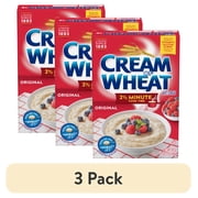 (3 pack) Cream of Wheat 2.5 Minute Hot Cereal, Original Flavor, Kosher, Shelf-Stable, 28 oz Box