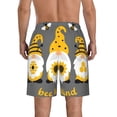 thumbnail image 3 of KLL Bee Kind Men's Casual Summer Beach Shorts Hawaiian Shorts with Pockets-Small, 3 of 5