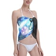thumbnail image 4 of Disketp Casino Women Swimsuit Cover Up Short Chiffon Summer Beach Sarong Bikini Wrap Skirt Bathing Suit, 4 of 7