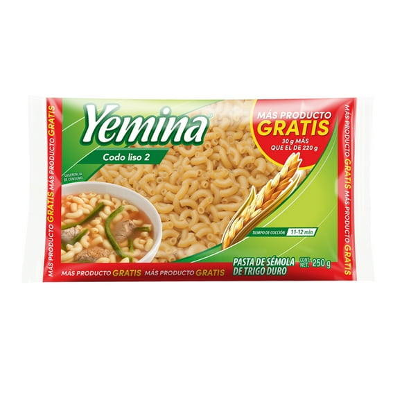 Sopa de Codo Liso 2 Yemina 250 g