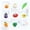 9 types of vegetables, variant on 1Pcs Cute Vegetable Squeezes,Funny Stress Relief Balls Squishies Gift for Office Desk Party Favors Goodie Bag Easter Egg Fillers Classroom Rewards Random style