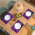 thumbnail image 4 of Placemats Set of 4, Purple Rose Flower Floral Dining Table Place Mats Heat Resistant Non Slip Washable Linen Kitchen Table Mats for Outdoor Indoor Decor, 4 of 6