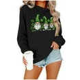 thumbnail image 5 of St. Patrick's Day Sweatshirt, Women Long Sleeve Round Neck Sweatshirt, Women's Casual St. Patrick's Day Printed Sweatshirts Tops Comfortable Crew Neck Long Sleeved Hoodie Sweatshirt, 5 of 6
