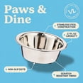 thumbnail image 5 of Vibrant Life Small 3.4-Cup Stainless Steel Pet Bowl, Silver, 5 of 10