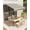Gray, variant on Rugerasy 10x8FT Retractable Awning,Waterproof Patio Awning,Sun Shade Awning with Manual Crank Handle,Aluminum Frame for Deck,Gray