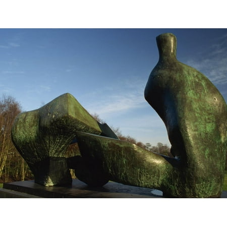 Art Sculptures Near Me Henry Moore Sculpture Near Kenwood House on Hampstead Heath, North London, England, United Kingdom Print Wall Art By David Hughes ()