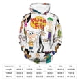 thumbnail image 2 of Phineas And Ferb Unisex Adult Hoodie Casual Hooded Sweatshirt Pullover Novelty 3D Printed Sweater Jacket 3XL, 2 of 8